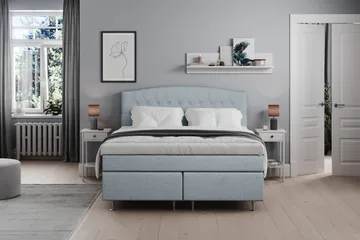 Belda Sängpaket 180x200 Medium - Ljusblå - Products - Möbler - Säng - Kontinentalsäng