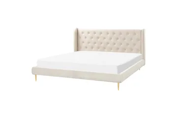 Bernie Sängram 180x200 cm - Beige/Guld - Products - Möbler - Säng - Sängram & sängstomme