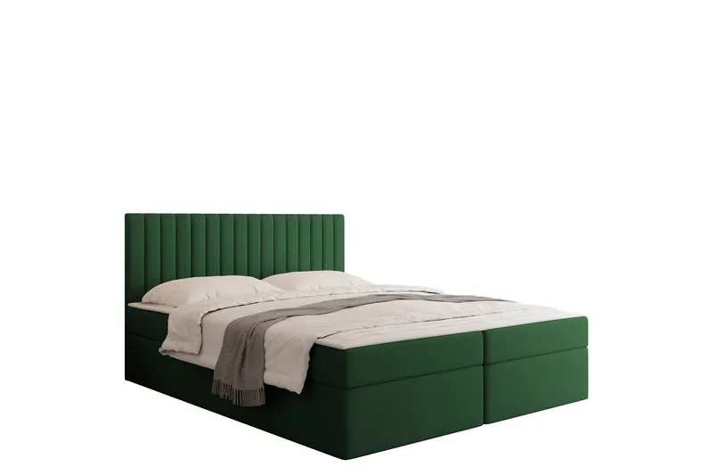 Calrosor Sängpaket Kontinentalsäng med Förvaring 180x200 cm, Grön