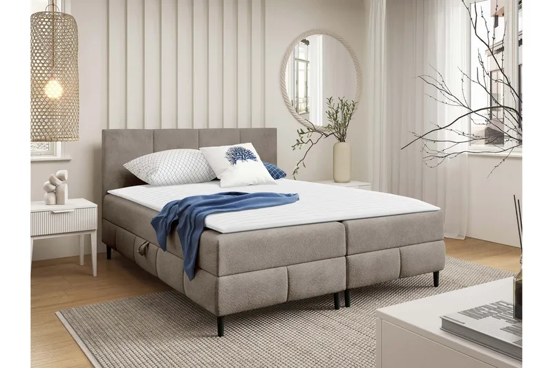 Celestine Förvaringssäng 180x200 cm, Grå