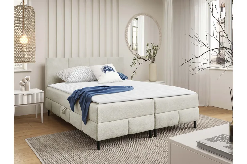 Celestine Förvaringssäng 200x200 cm, Vit