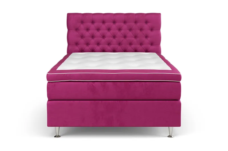 Celine Kontinentalsäng 120x200cm - Rosa/Sammet - Products - Möbler - Säng - Kontinentalsäng