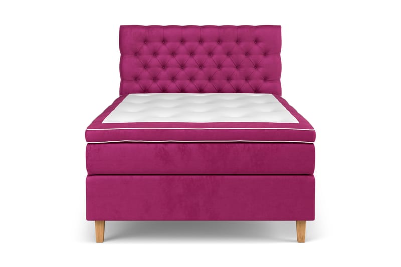 Celine Kontinentalsäng 140x200cm - Rosa/Sammet - Products - Möbler - Säng - Kontinentalsäng