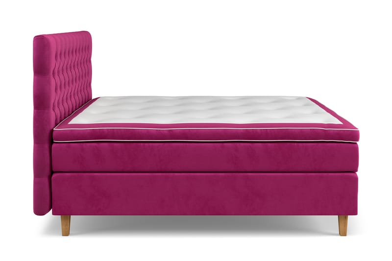 Celine Kontinentalsäng 160x200cm - Rosa/Sammet - Products - Möbler - Säng - Kontinentalsäng