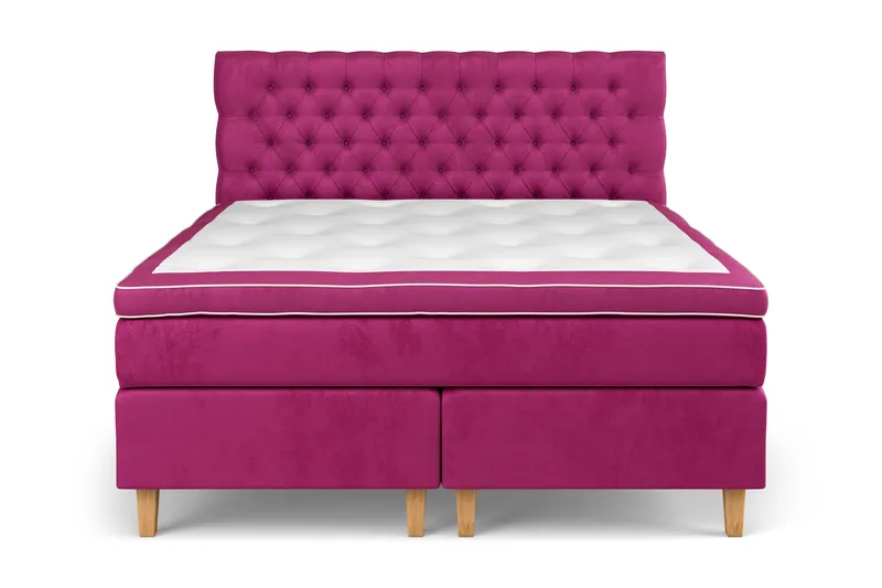 Celine Kontinentalsäng 160x200cm - Rosa/Sammet - Products - Möbler - Säng - Kontinentalsäng