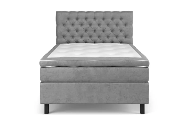 Celine Sängpaket 140x200cm - Grå/Sammet - Products - Möbler - Säng - Kontinentalsäng