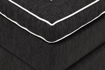 Charleston Kontinentalsäng 160x200 Fast Polyeterskum - Svart - Products - Möbler - Säng - Kontinentalsäng