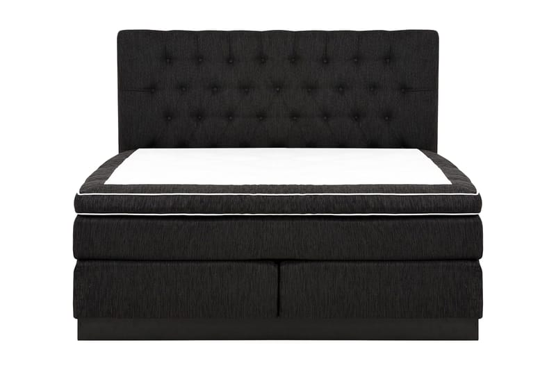 Charleston Kontinentalsäng 180x200 Fast Polyeterskum, Svart