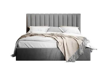 Derry Sängram 140x200 cm - Grå - Products - Möbler - Säng - Sängram & sängstomme