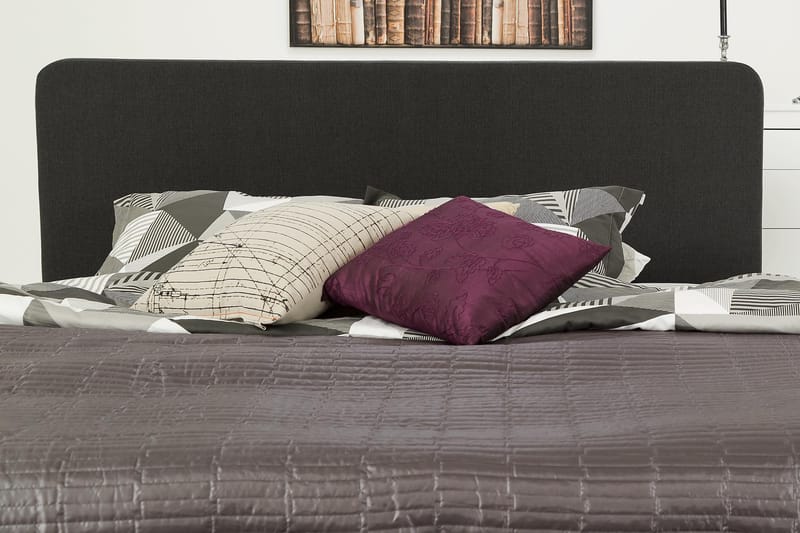 Dolly Kontinentalsäng 180x200cm Memoryfoam - Mörkgrå Svarta Ben - Products - Möbler - Säng - Kontinentalsäng