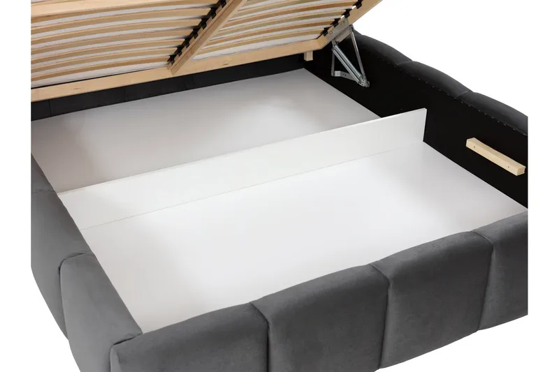 Gioia Förvaringssäng 160x200 cm - Svart - Products - Möbler - Säng - Säng med förvaring