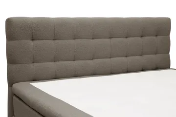 Hilton Komplett Sängpaket 160x200 cm Kontinentalsäng med rutad sänggavel - Brun / Teddy - Products - Möbler - Säng - Kontinentalsäng