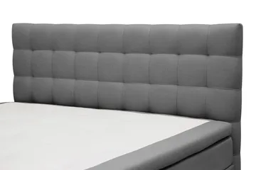 Hilton Komplett Sängpaket 180x200 cm Kontinentalsäng med rutad sänggavel - Grå - Products - Möbler - Säng - Kontinentalsäng