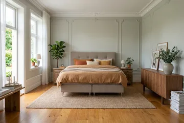 Hilton Premium Komplett Sängpaket 180x200 cm Kontinentalsäng med Sänggavel - Ljusbrun Tyg - Products - Möbler - Säng - Kontinentalsäng