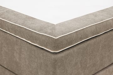 Hilton Premium Komplett Sängpaket 180x200 cm Kontinentalsäng med Sänggavel - Ljusbrun Tyg - Products - Möbler - Säng - Kontinentalsäng