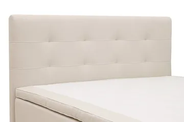 Hilton Premium Komplett Sängpaket 180x200 cm Kontinentalsäng med Sänggavel - Ljusbeige Tyg - Products - Möbler - Säng - Kontinentalsäng