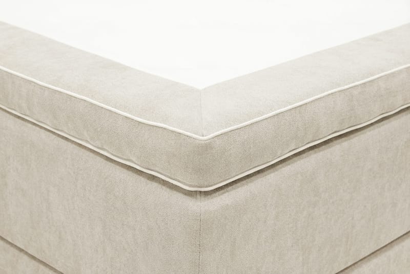 Hilton Premium Komplett Sängpaket 160x200 cm Kontinentalsäng med Sänggavel - Beige Tyg - Products - Möbler - Säng - Kontinentalsäng
