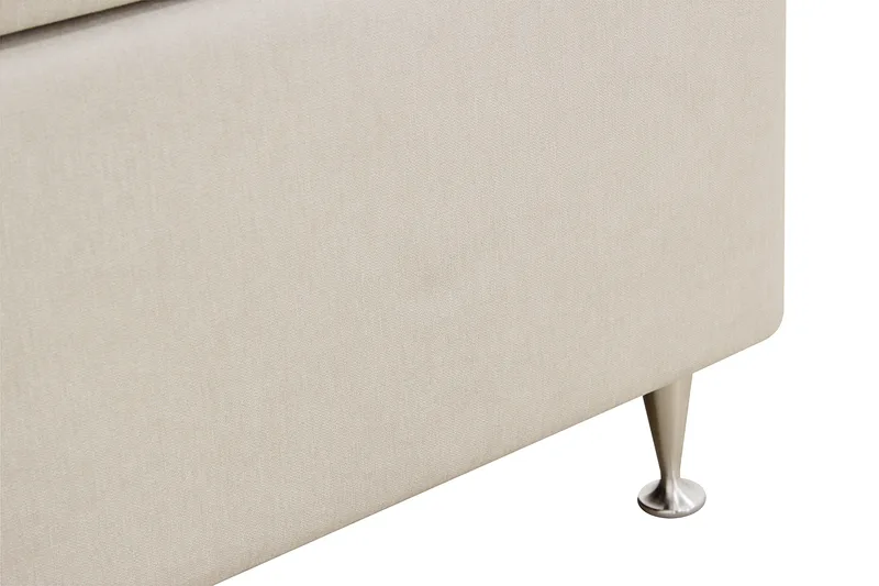 Hilton Premium Komplett Sängpaket 180x200 cm Kontinentalsäng med Sänggavel - Ljusbeige Tyg - Products - Möbler - Säng - Kontinentalsäng