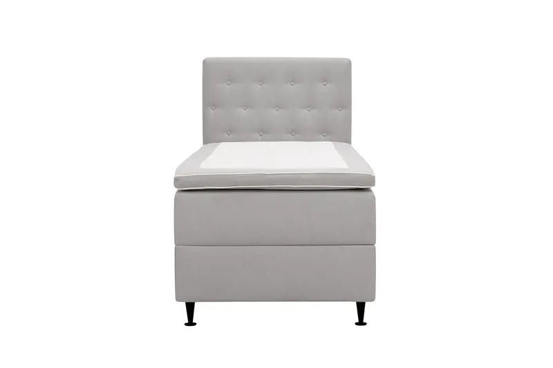 Hilton Plus Komplett Sängpaket med Förvaring 90x200 cm, Grå
