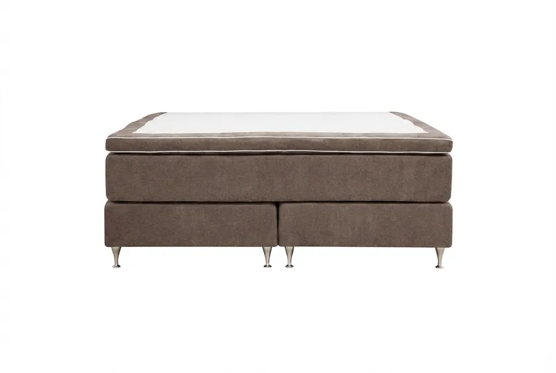 Hilton Premium Kontinentalsäng 160x200 cm - Brun Tyg - Products - Möbler - Säng - Kontinentalsäng