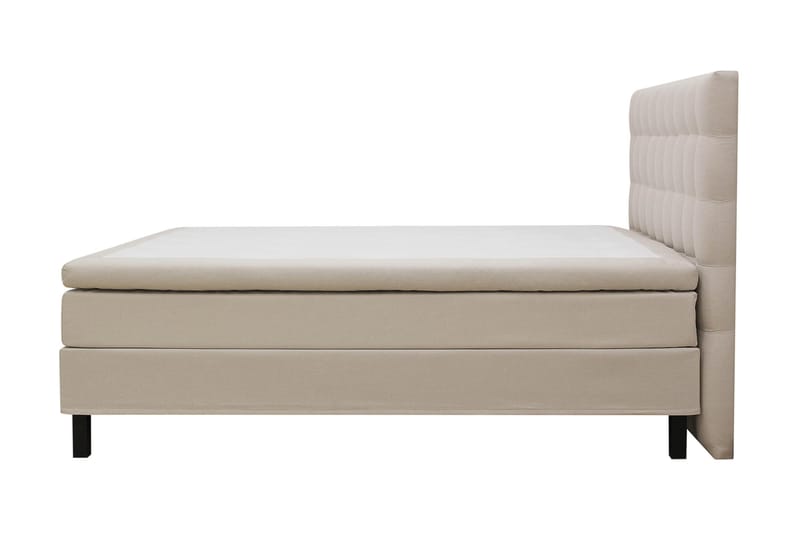 HVILA Classic Komplett Sängpaket 160x200 cm Kontinentalsäng med rutad sänggavel - Beige - Products - Möbler - Säng - Komplett sängpaket