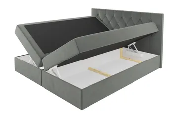 Jitendera Sängpaket Kontinentalsäng 200x200 cm med Förvaring - Brun - Products - Möbler - Säng - Komplett sängpaket
