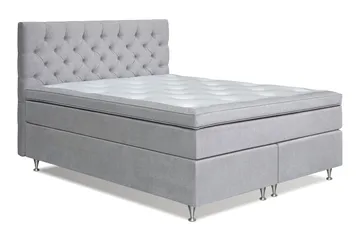 Joluma Kontinentalsäng Medium 160x200 cm - (+Fler val) 160x200 cm Ljusgrå - Products - Möbler - Säng - Kontinentalsäng