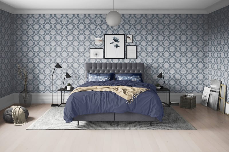 Joluma Kontinentalsäng Medium 160x200 cm - (+Fler val) 160x200 cm Mörkgrå - Products - Möbler - Säng - Kontinentalsäng