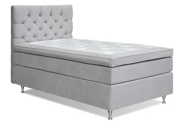 Joluma Sängpaket Fast 105x200 cm - (+Fler val) 105x200 cm Ljusgrå - Products - Möbler - Säng - Kontinentalsäng