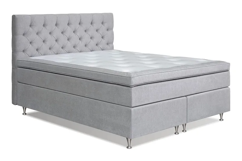 Joluma Sängpaket Fast 180x200 cm - (+Fler val) 180x200 cm Ljusgrå - Products - Möbler - Säng - Kontinentalsäng