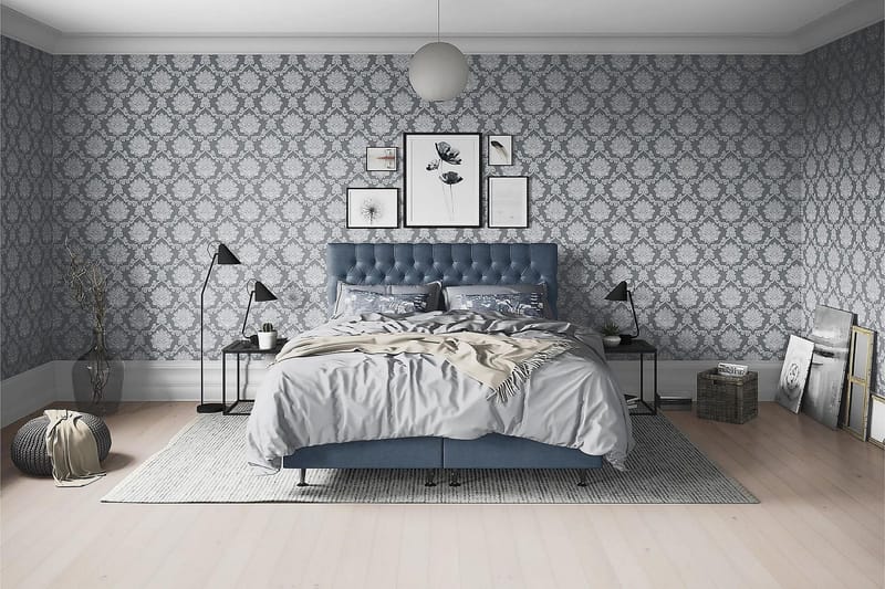 Joluma Sängpaket Medium 120x200 cm - (+Fler val) 120x200 cm Mörkblå - Products - Möbler - Säng - Enkelsäng