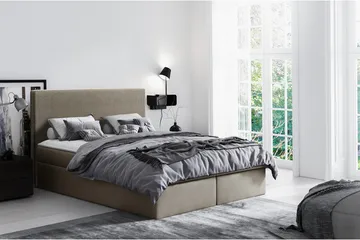 Laargard Kontinentalsäng medFörvaring 200x200 - Beige - Products - Möbler - Säng - Säng med förvaring