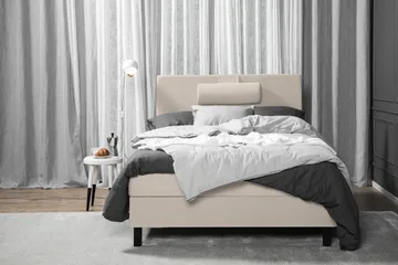 Lucky Komplett Sängpaket 120x200 Skum Slät Sänggavel - Nackkudde Stor Beige - Products - Möbler - Säng - Enkelsäng