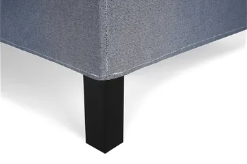 Lucky Komplett Sängpaket 120x200 Polyeter Slät Sänggavel - Nackkudde Stor Mörkblå - Products - Möbler - Säng - Enkelsäng