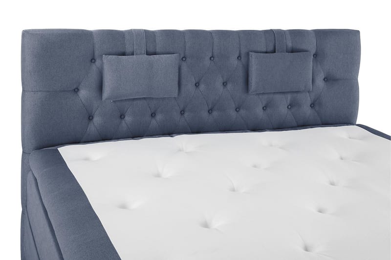 Lucky Komplett Sängpaket 160x200 Polyeter Diamant - Nackkudde Liten Mörkblå - Products - Möbler - Säng - Kontinentalsäng