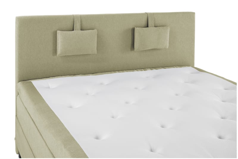 Lucky Komplett Sängpaket 160x200 Polyeter Slät Sänggavel - Nackkudde Liten Grön - Products - Möbler - Säng - Kontinentalsäng