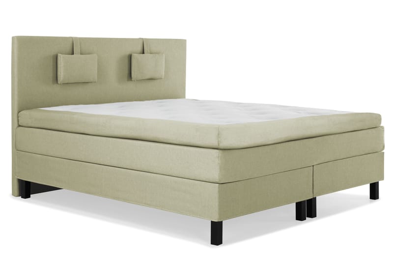 Lucky Komplett Sängpaket 160x200 Polyeter Slät Sänggavel - Nackkudde Liten Grön - Products - Möbler - Säng - Kontinentalsäng