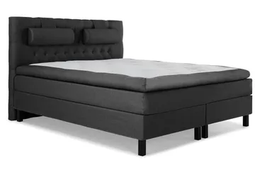 Lucky Komplett Sängpaket 160x200 Polyeter Diamant - Nackkudde Stor Svart/Grå - Products - Möbler - Säng - Kontinentalsäng