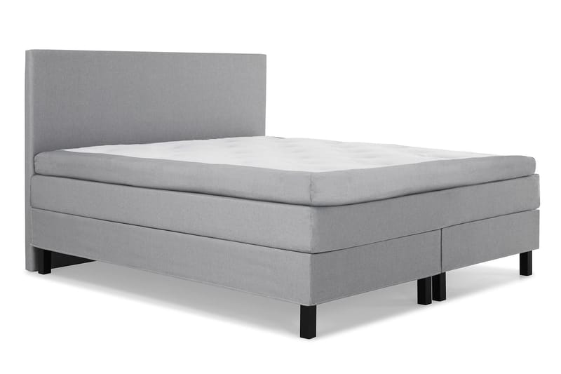 Lucky Komplett Sängpaket 180x200 Latex Slät Sänggavel - Mellangrå - Products - Möbler - Säng - Kontinentalsäng