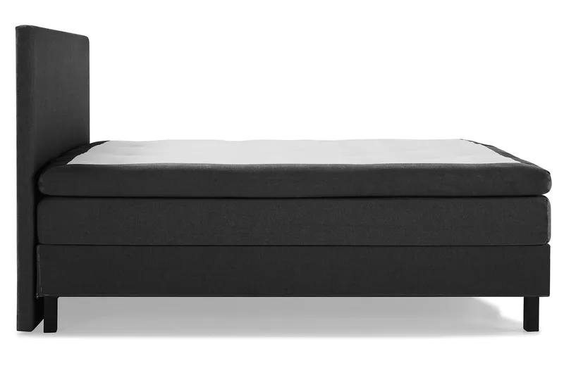 Lucky Komplett Sängpaket 180x200 Latex Slät Sänggavel - Svart/Grå - Products - Möbler - Säng - Kontinentalsäng