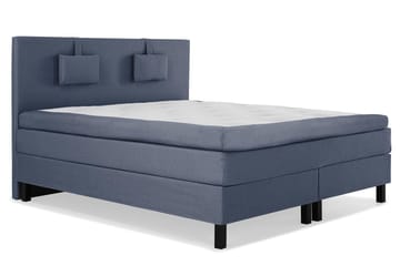 Lucky Komplett Sängpaket 180x200 Polyeter Slät Sänggavel - Nackkudde Liten Mörkblå - Products - Möbler - Säng - Kontinentalsäng