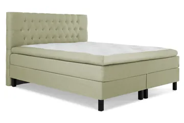Lucky Komplett Sängpaket 180x200 Polyeter Diamant Sänggavel - Grön - Products - Möbler - Säng - Kontinentalsäng