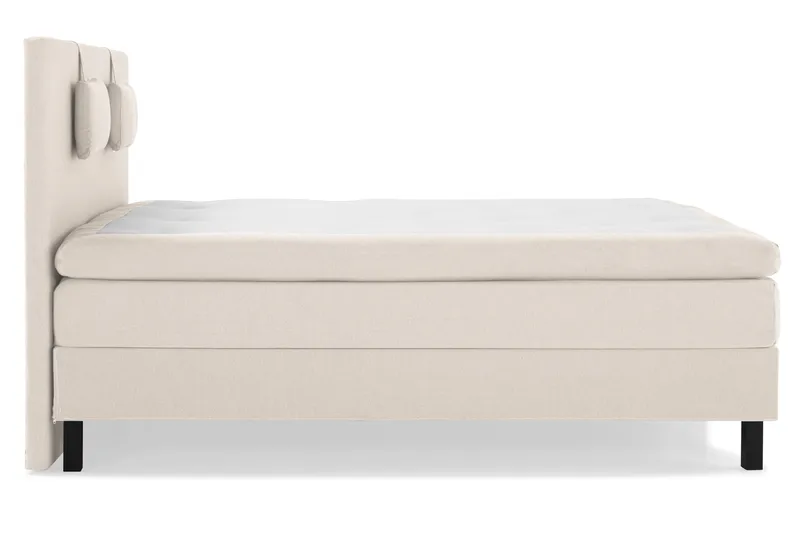 Lucky Komplett Sängpaket 180x200 Polyeter Slät Sänggavel - Nackkudde Liten Beige - Products - Möbler - Säng - Kontinentalsäng