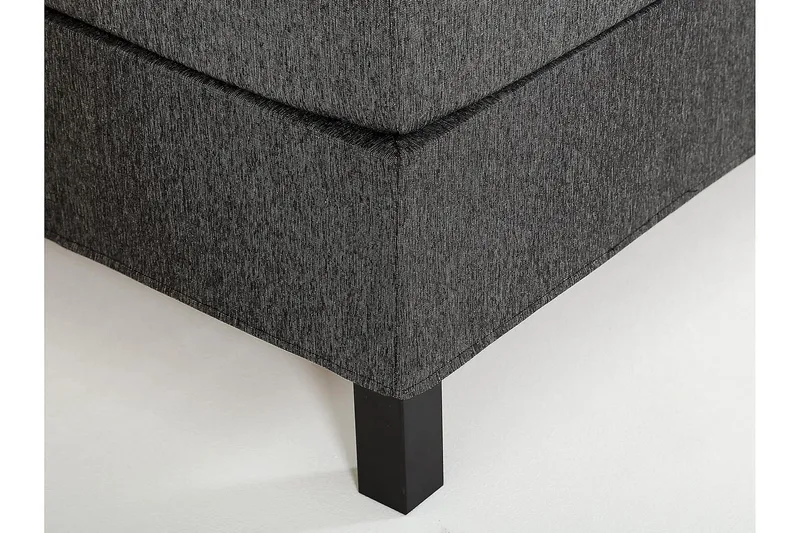 Lucky Kontinentalsäng 150x200 Skum - Svart/Grå - Products - Möbler - Säng - Kontinentalsäng