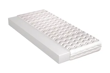 Manetto Madrass 90x190 Skum 12 cm - Vit - Products - Möbler - Säng - Madrass - Skummadrass