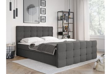 Milano Kontinentalsäng 160x210 cm - Mörkgrå - Products - Möbler - Säng - Säng med förvaring