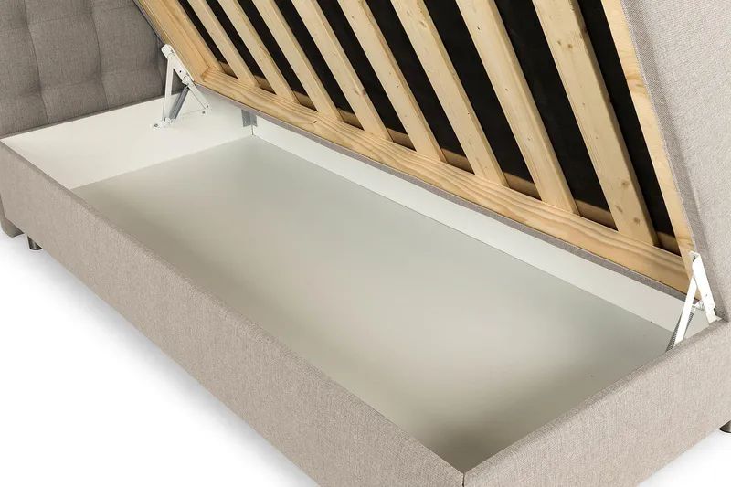 Montana Förvaringssäng 180x200 - Beige - Products - Möbler - Säng - Säng med förvaring