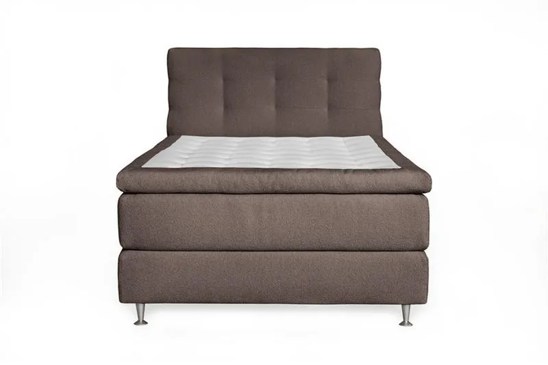 Oslo Lyx Kontinentalsäng 120 knappar loop 8, Ljusbrun