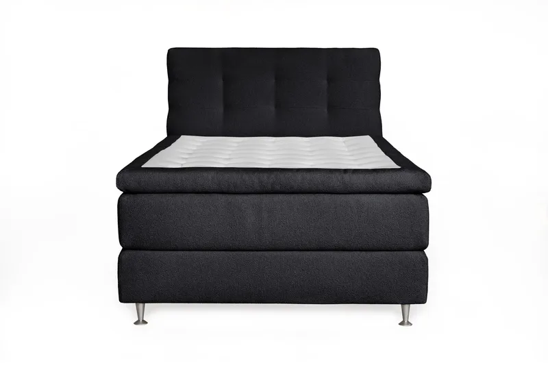 Oslo Lyx Kontinentalsäng 140 knappar loop 20, Svart