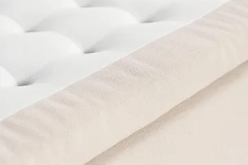 Oslo Lyx Sängpaket Boucle 140x200 Knappad gavel - Ljusbeige - Products - Möbler - Säng - Kontinentalsäng